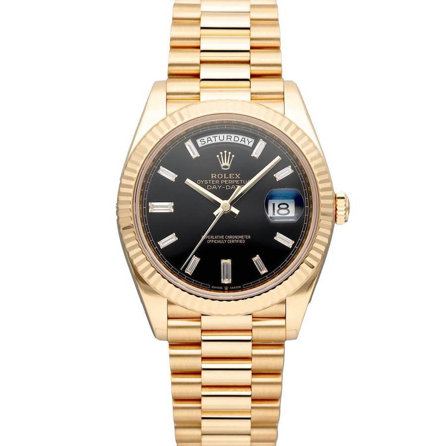 Rolex Day-Date Yellow Gold Black Dial 40mm 2020