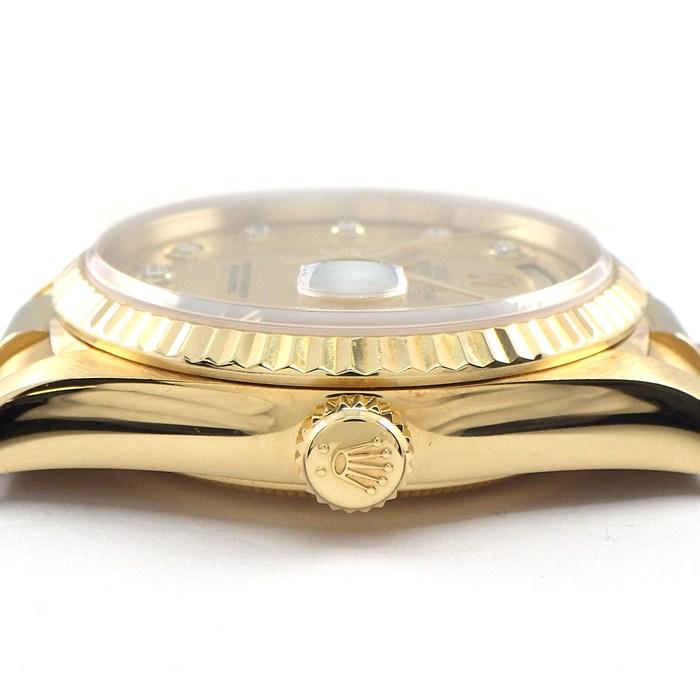 Rolex Day-Date Yellow Gold Diamond Gold Dial 36mm 1997