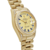Rolex Day-Date Yellow Gold Diamond Gold Dial 36mm