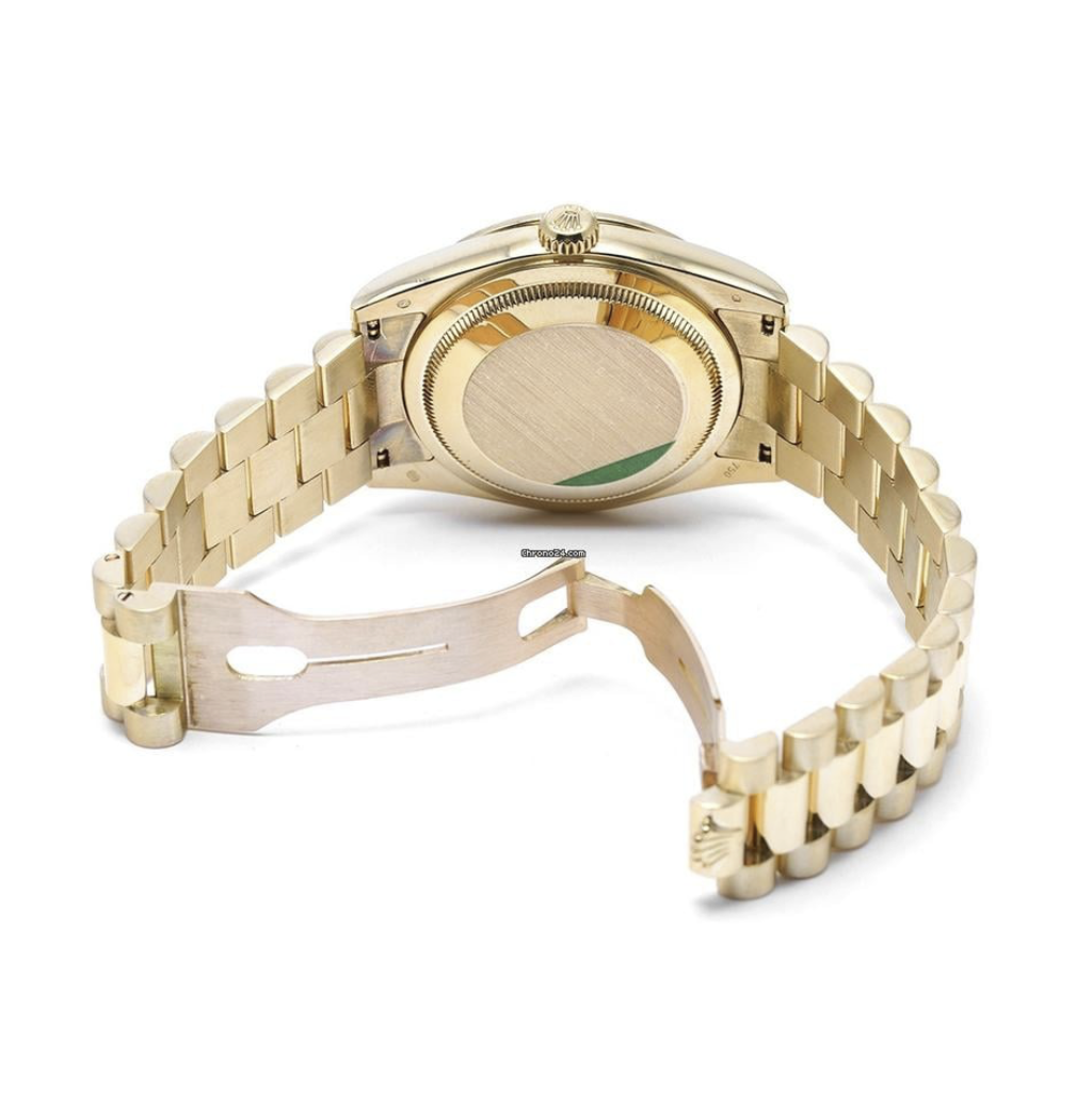 Rolex Day-Date Yellow Gold Diamond Gold Dial/Bezel 36mm