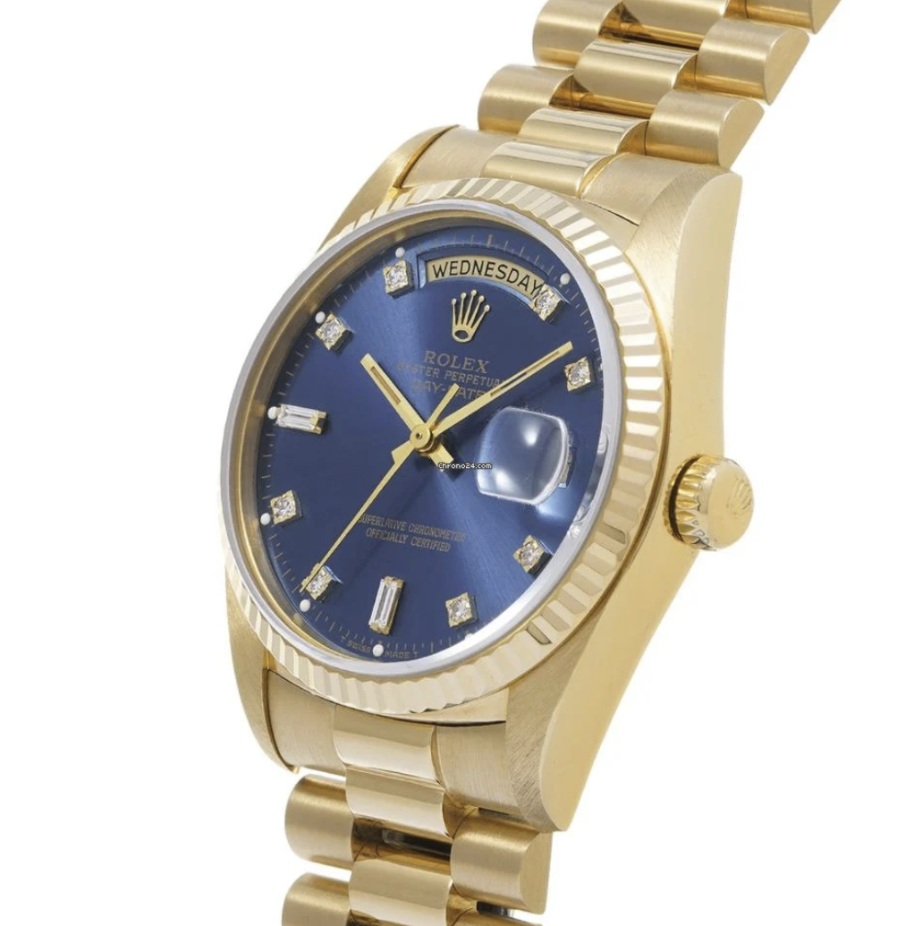 Screenshot 2026-02-27 at 12.15.47 AM Rolex Day-Date Yellow Gold Blue Dial 36mm 1983