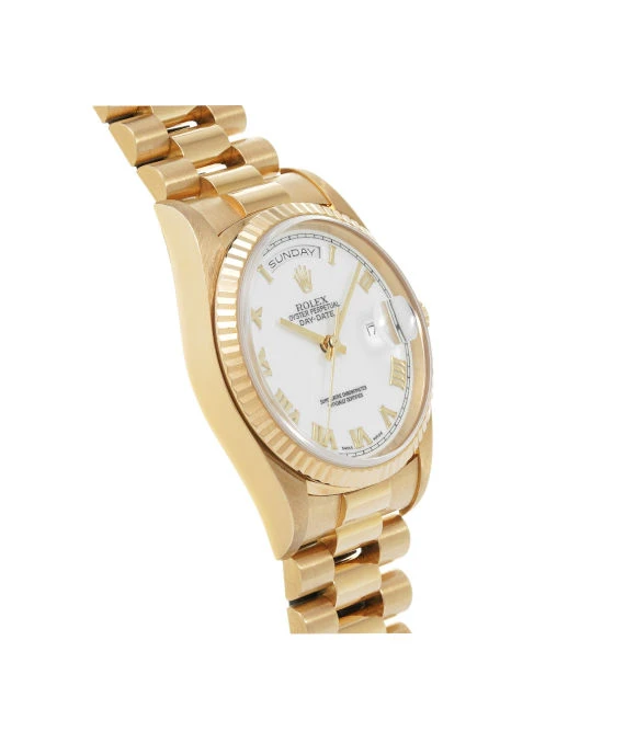 rolex-1996-36mm-day-date-white-dial-18238-with-yellow-gold-case-bezel-and-president-bracelet_imageGallery2-resize_images Rolex Day-Date Yellow Gold White Dial 36mm 1996