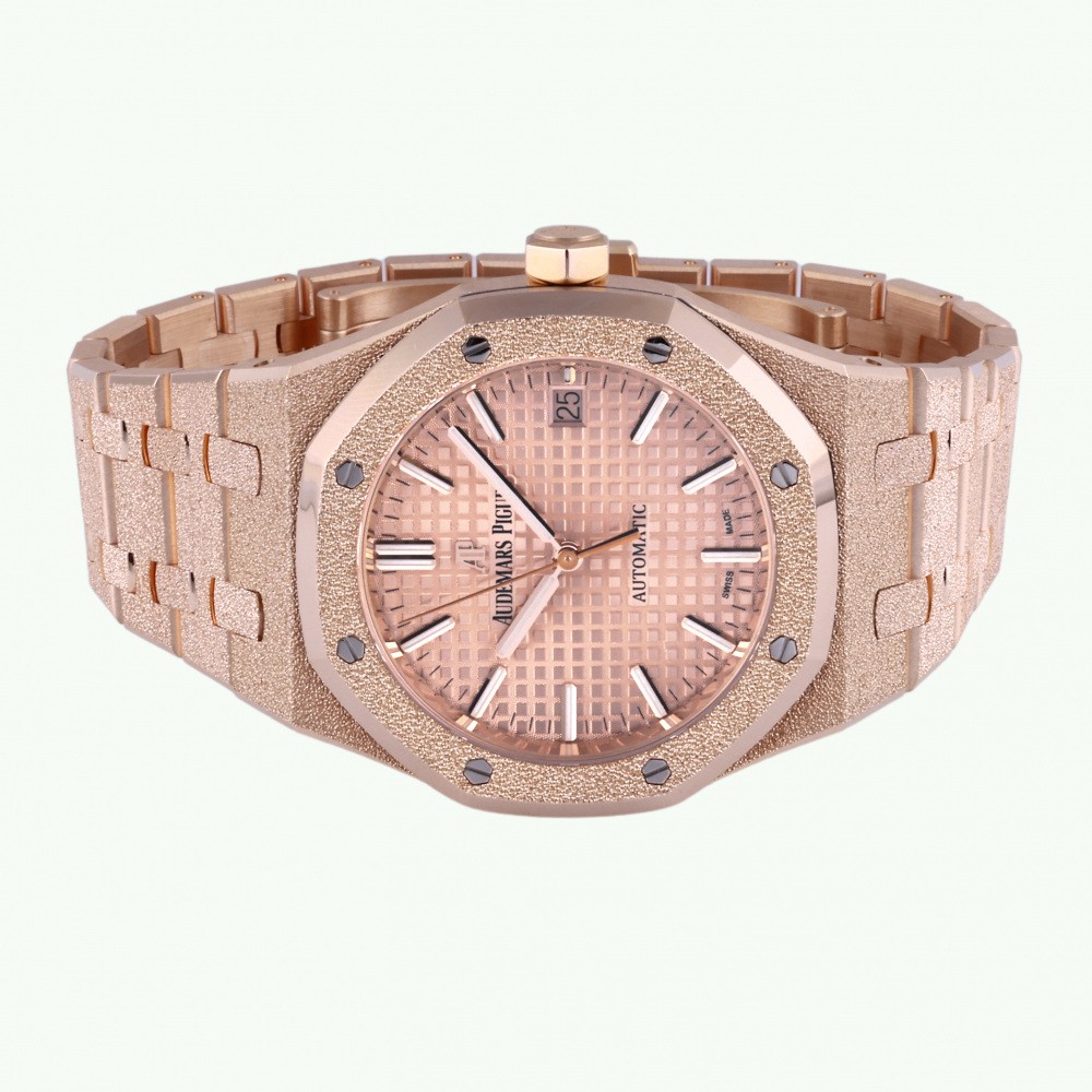w217473-2 Royal Oak Frosted gold Automatic Rose gold 37mm