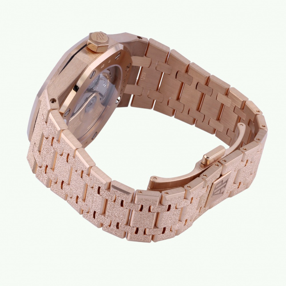 w217473-3 Royal Oak Frosted gold Automatic Rose gold 37mm