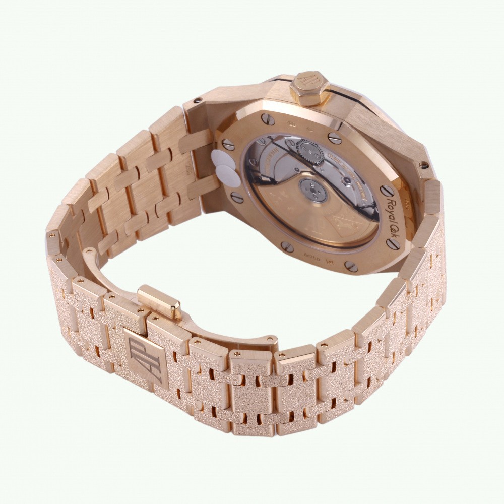 w217473-4 Royal Oak Frosted gold Automatic Rose gold 37mm
