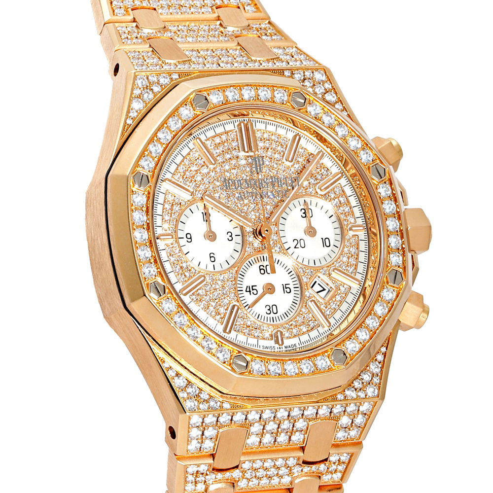 w239349-2 Royal Oak Chronograph Rose gold Diamond 41mm 2019