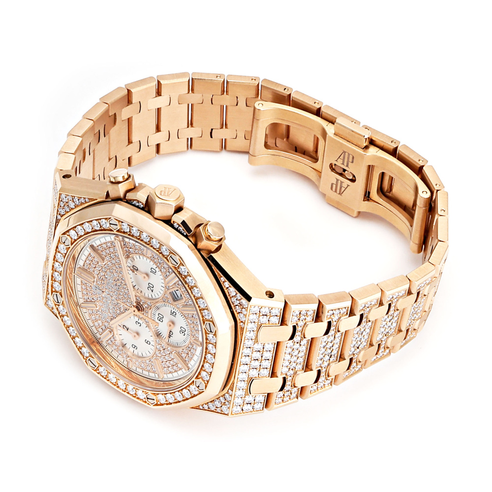 w239349-3 Royal Oak Chronograph Rose gold Diamond 41mm 2019