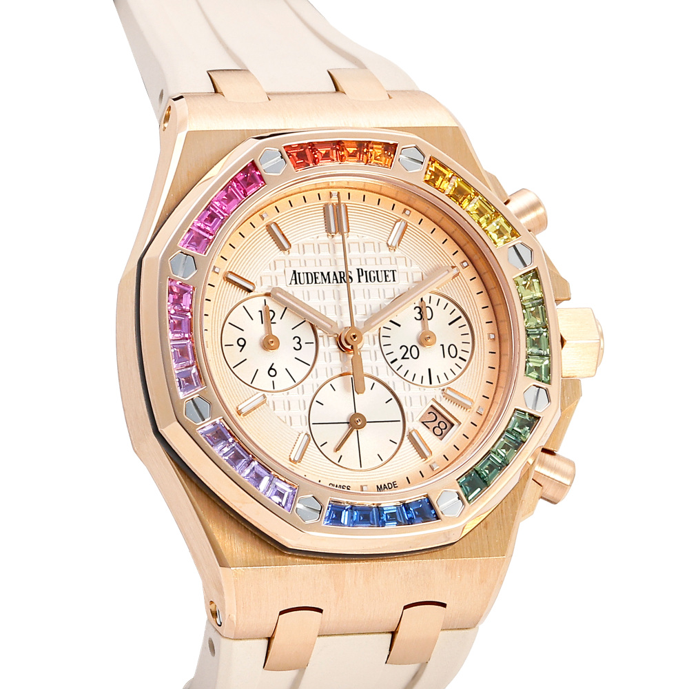w239765-2 Royal Oak Offshore Chronograph Boutique limited model Rose gold Rainbow 37mm