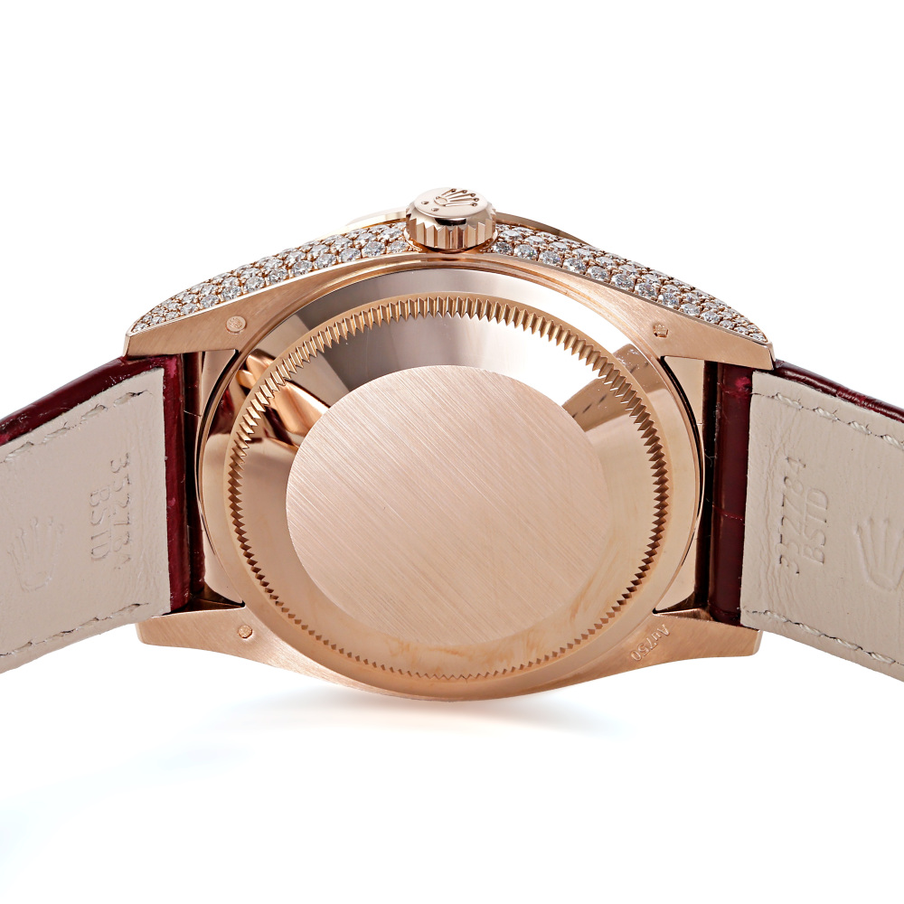 Rolex Day-Date Rose Gold Silver Diamond Dial Full Factory Diamond 36mm 2024