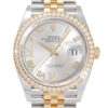 Rolex Datejust Two Tone Yellow Gold Silver Diamond Dial 36mm 2022