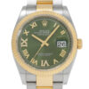 w259103-2 Rolex Datejust Two Tone Yellow Gold Green Dial 36mm 2024