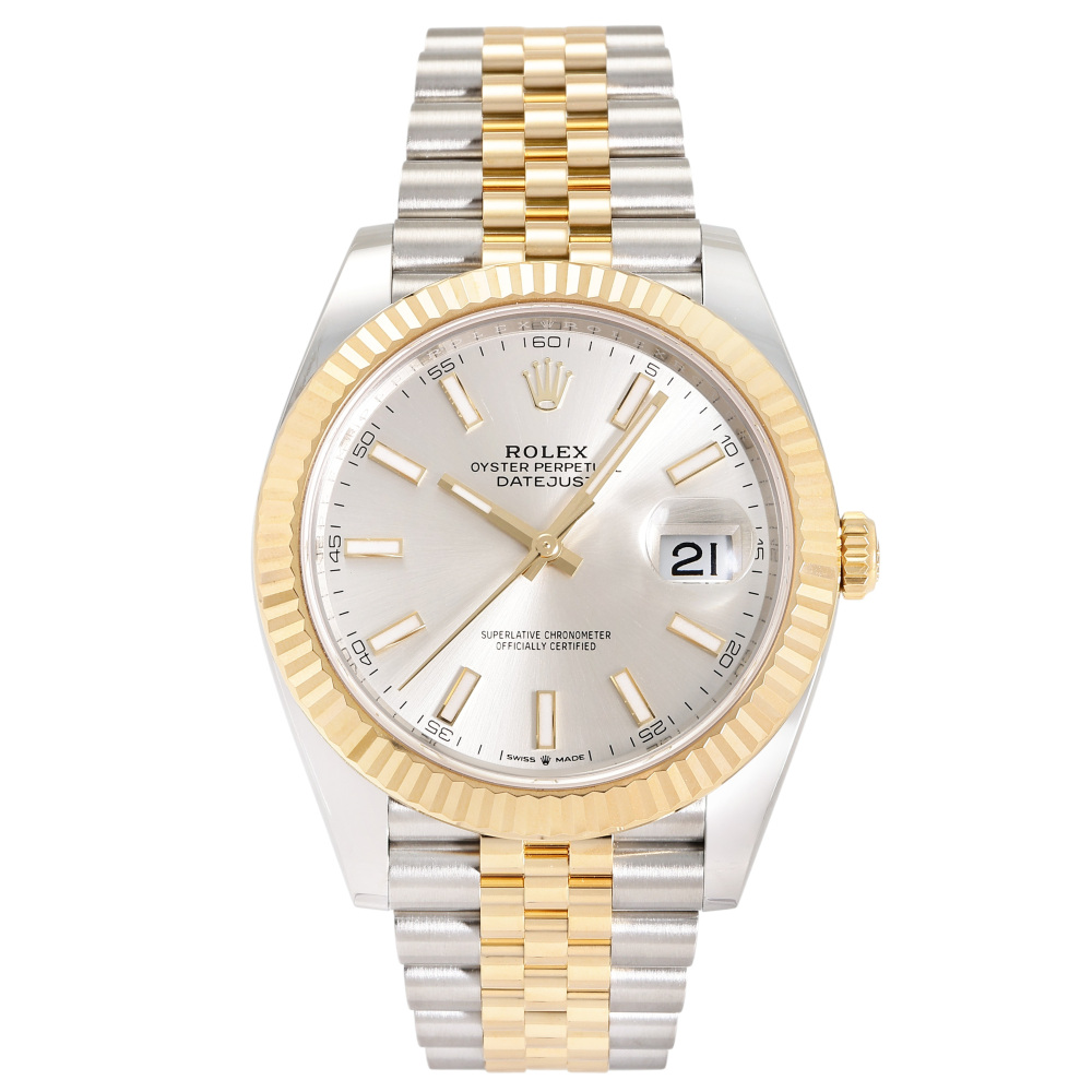 Rolex Datejust Two Tone Yellow Gold Silver Dial 41mm 2022
