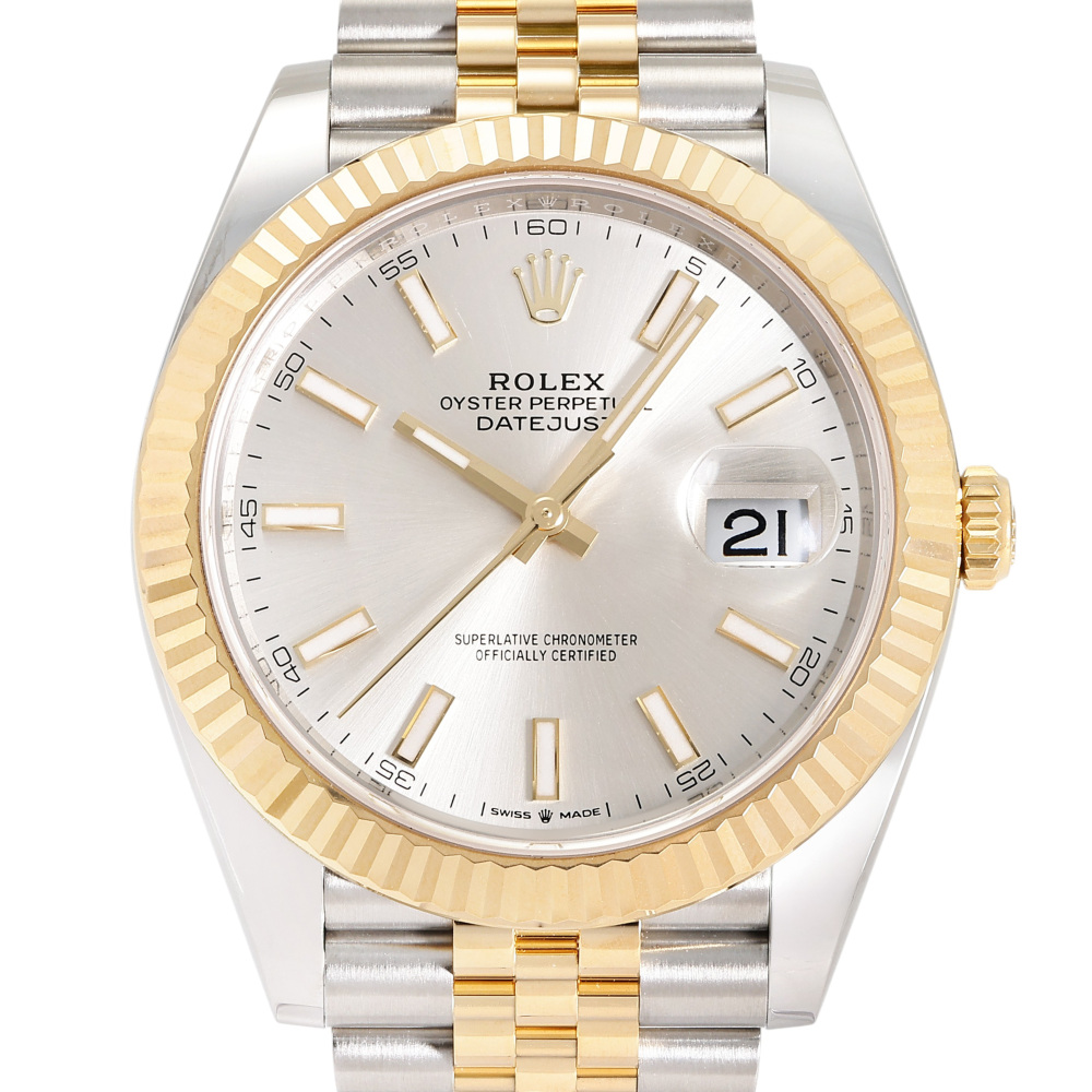 Rolex Datejust Two Tone Yellow Gold Silver Dial 41mm 2022