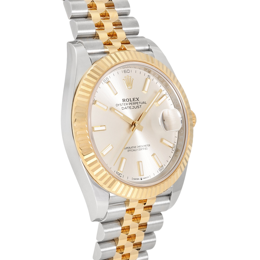 Rolex Datejust Two Tone Yellow Gold Silver Dial 41mm 2022
