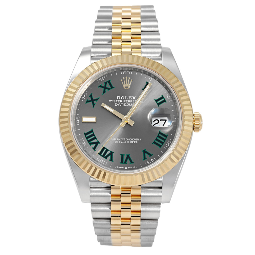 w259280-1 Rolex Datejust Two Tone Yellow Gold Wimbledon Dial 41mm 2022