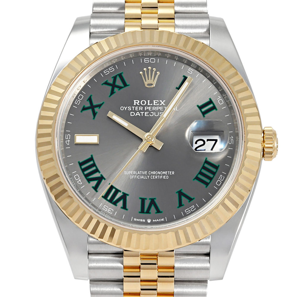 Rolex Datejust Two Tone Yellow Gold Wimbledon Dial 41mm 2022