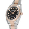 w259740-4 Rolex Datejust Two Tone Rose Gold Black Diamond Dial 36mm 2024