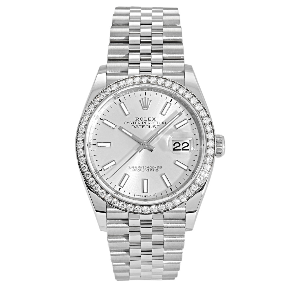 Rolex Datejust Two Tone White Gold Silver Dial 36mm 2024