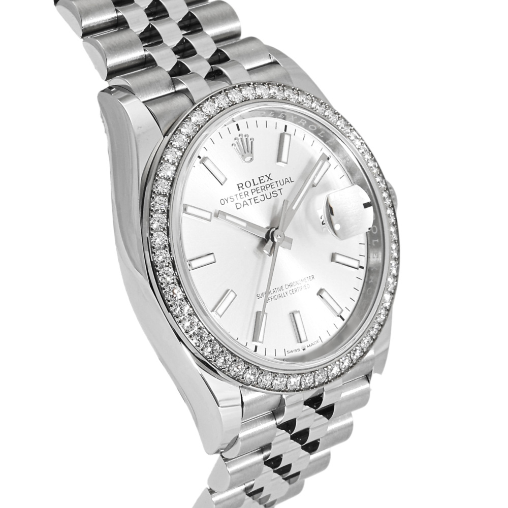 w261317-3 Rolex Datejust Two Tone White Gold Silver Dial 36mm 2024