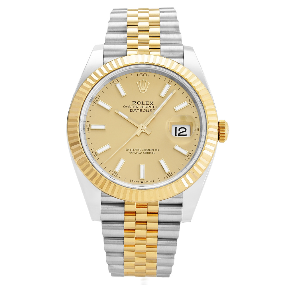 w262044-1 Rolex Datejust Two Tone Yellow Gold Gold Dial 41mm 2024