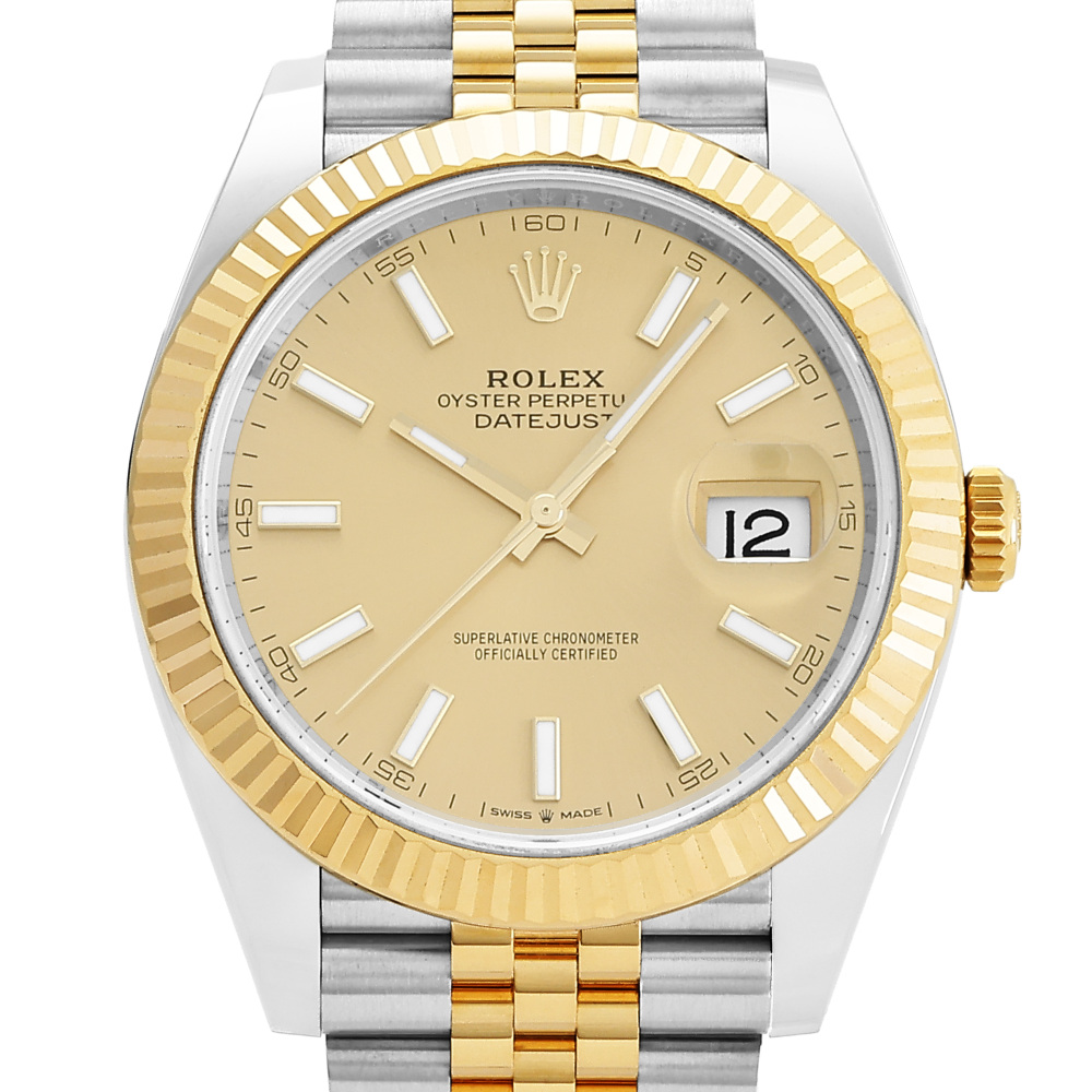 Rolex Datejust Two Tone Yellow Gold Gold Dial 41mm 2024