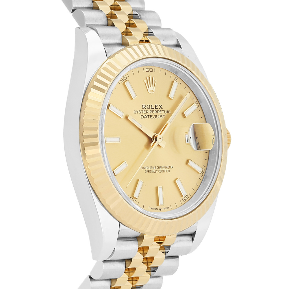 Rolex Datejust Two Tone Yellow Gold Gold Dial 41mm 2024