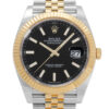 Rolex Datejust Two Tone Yellow Gold Black Dial 41mm 2022