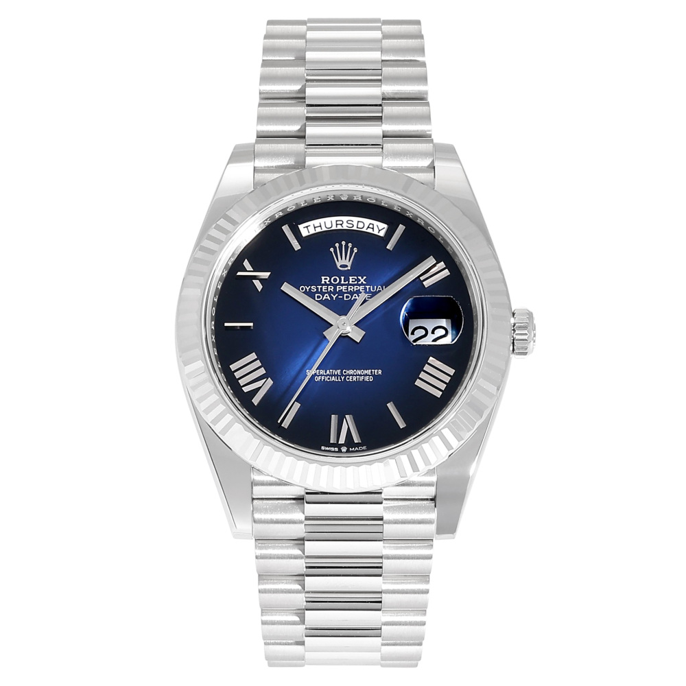 Rolex Day-Date White Gold Blue Dial 40mm 2022