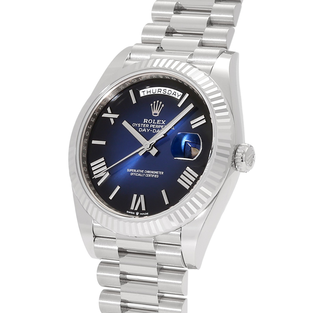 Rolex Day-Date White Gold Blue Dial 40mm 2022