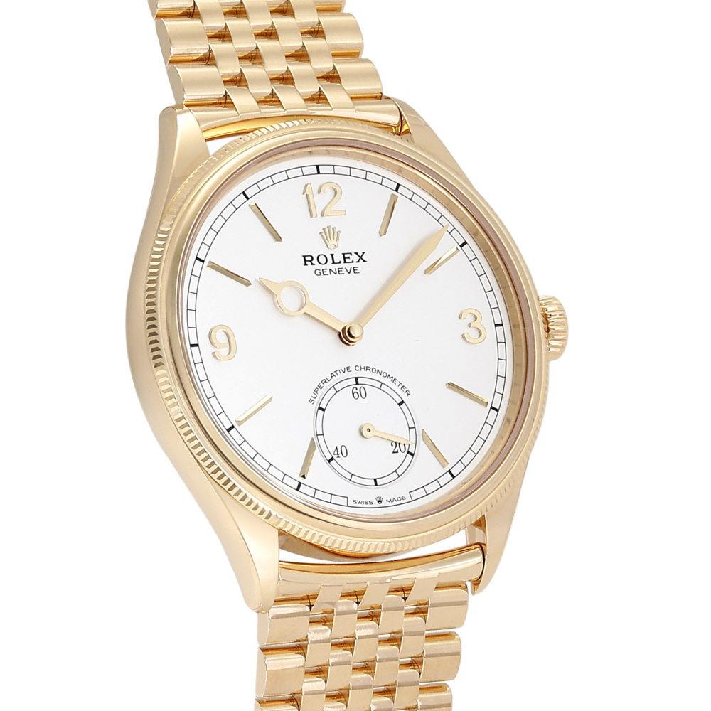 Rolex 1908 Yellow Gold White Dial 40mm 2025
