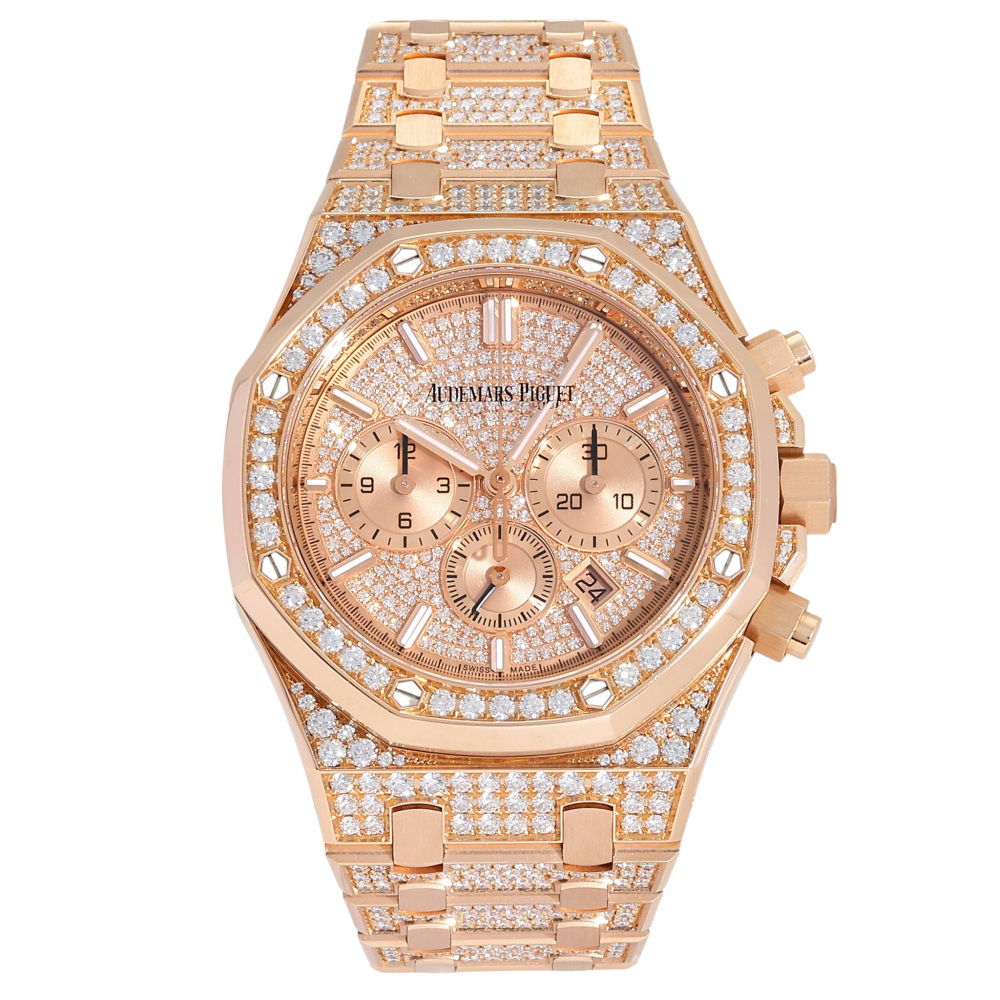 w262293-1 Royal Oak Chronograph Rose gold Diamond 41mm 2021
