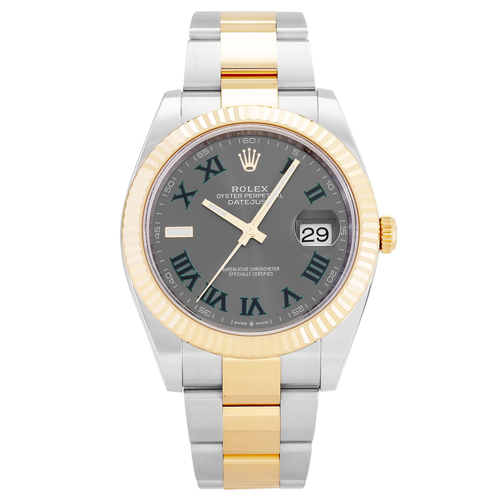 w262423-1 Rolex Datejust Two Tone Yellow Gold Wimbledon Dial 41mm 2024