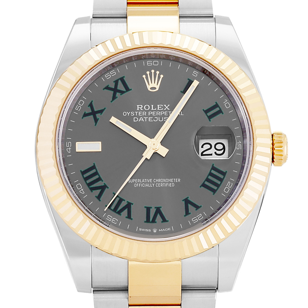 w262423-2 Rolex Datejust Two Tone Yellow Gold Wimbledon Dial 41mm 2024