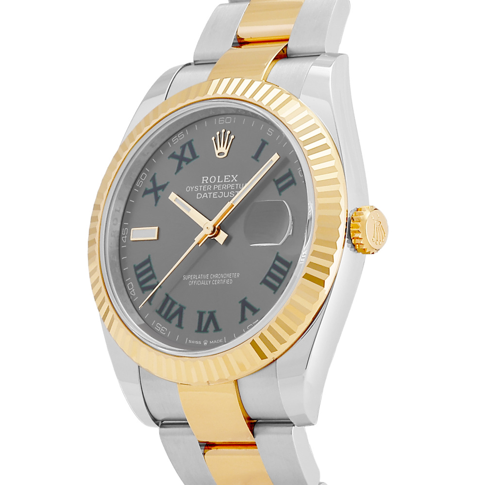 w262423-4 Rolex Datejust Two Tone Yellow Gold Wimbledon Dial 41mm 2024