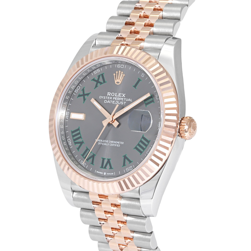 Rolex Datejust Two Tone Rose Gold Wimbledon Dial 41mm 2019
