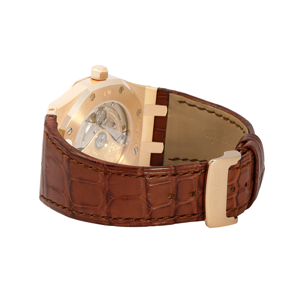 Royal Oak Automatic 39mm Rose gold Crocodile skin 2010