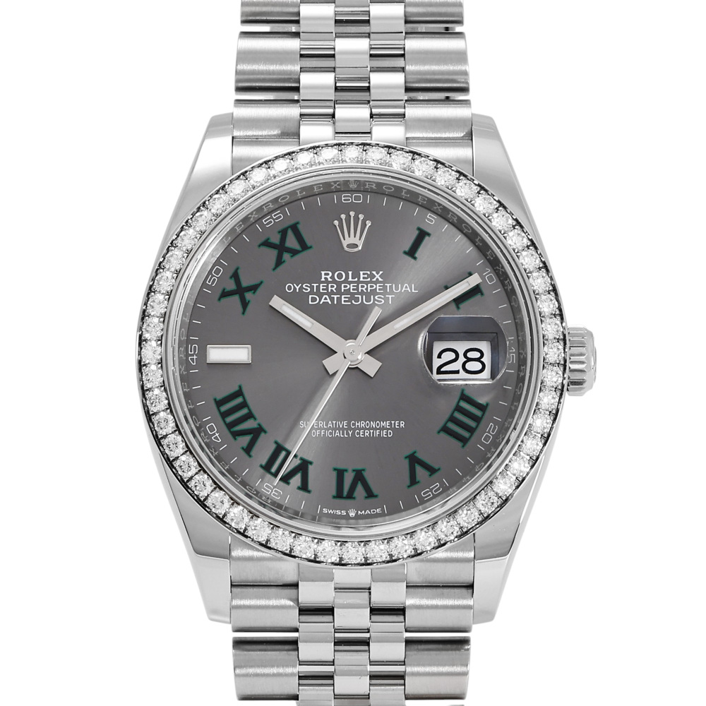 Rolex Datejust Two Tone White Gold Wimbledon Dial 36mm 2024