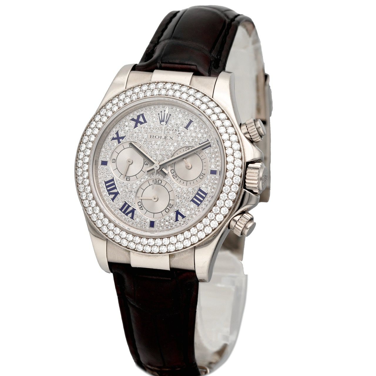Daytona White Gold Pave Dial Diamond Bezel 40mm 2006