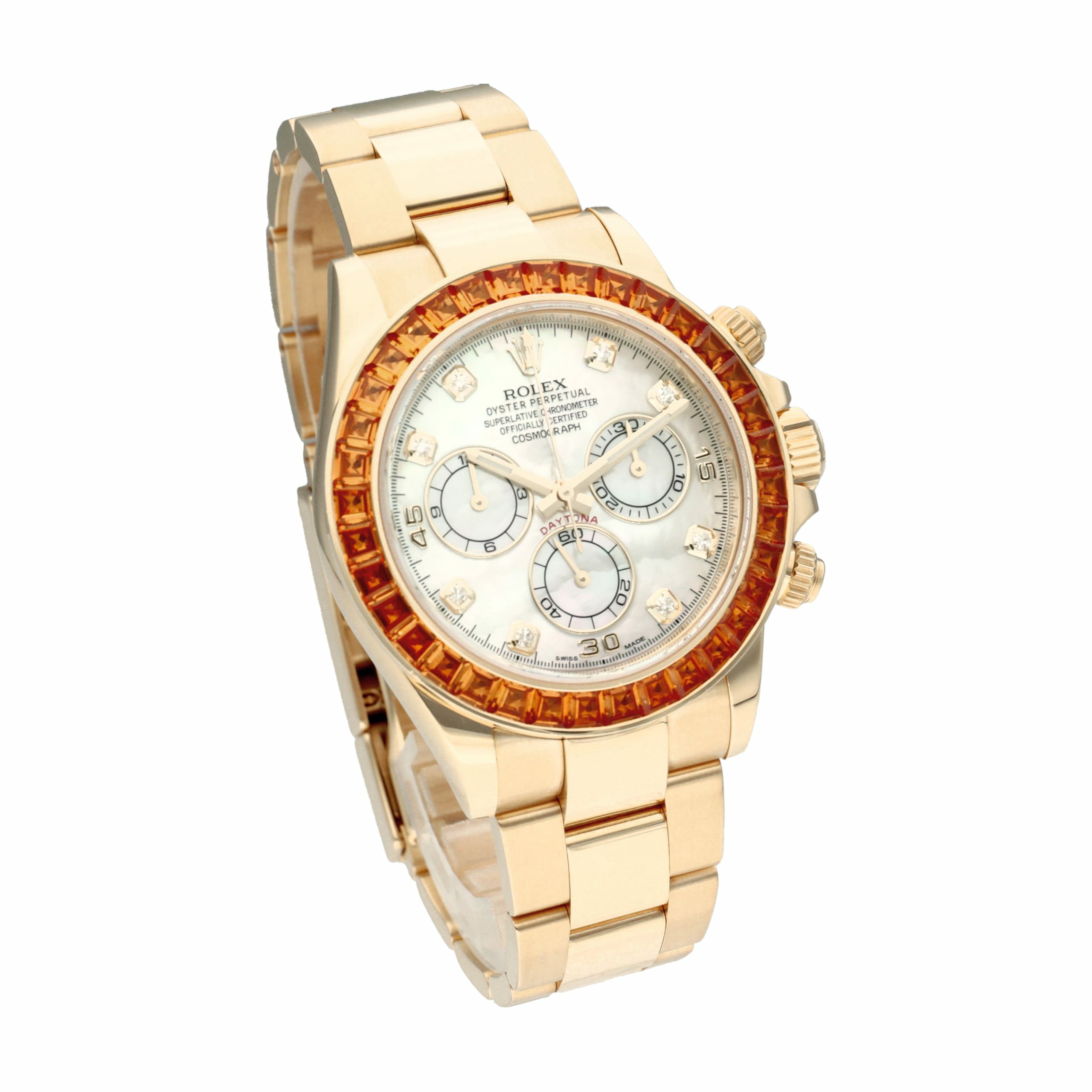 84b3de7a-5e0b-4cd3-b5f5-9f701689cc96-large Daytona Yellow Gold Mother of Pearl Dial Diamond Bezel 40mm 2019