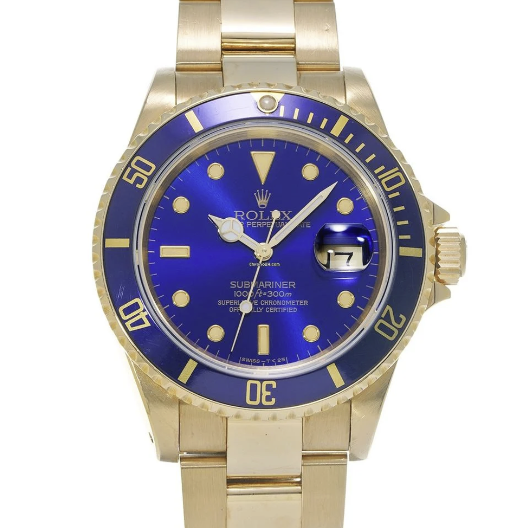 Submariner Date Yellow Gold Blue Dial 40mm 2012