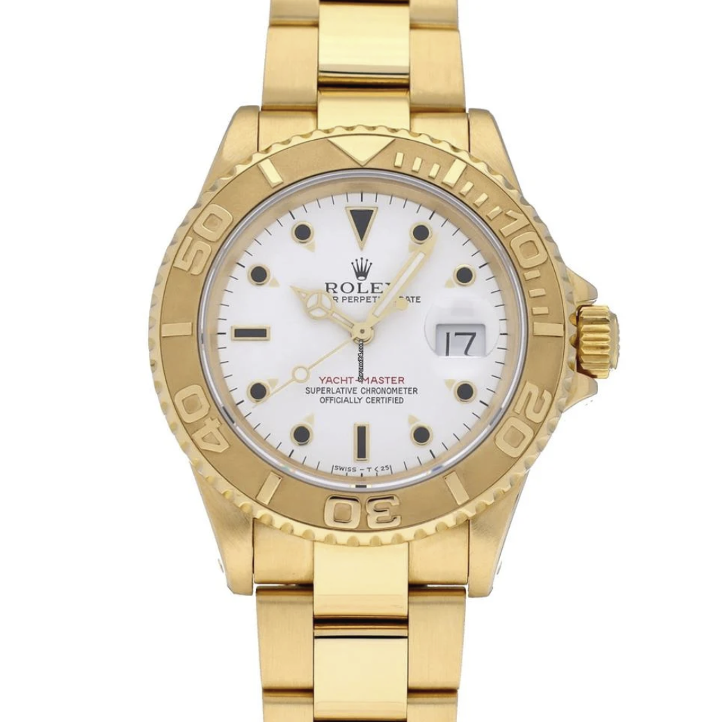 Yacht Master Yellow Gold White Dial 40mm 2001