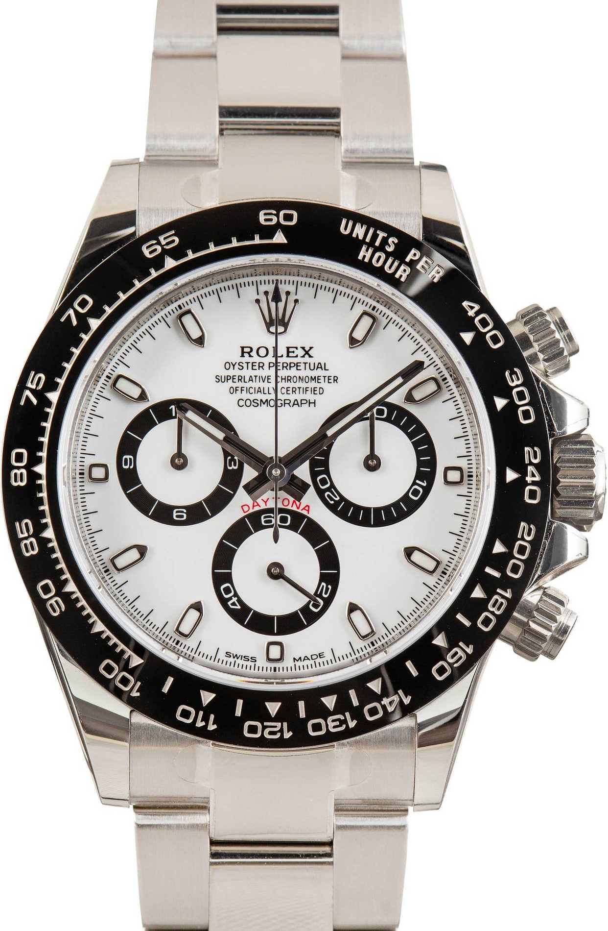 Daytona Steel White Dial Panda 40mm 2019