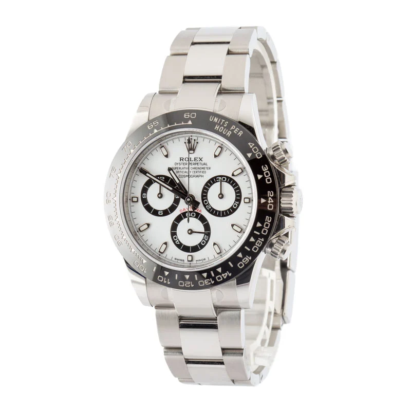 Daytona Steel White Dial Panda 40mm 2019