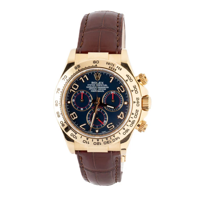 Daytona Yellow Gold Blue Dial 40mm 2009