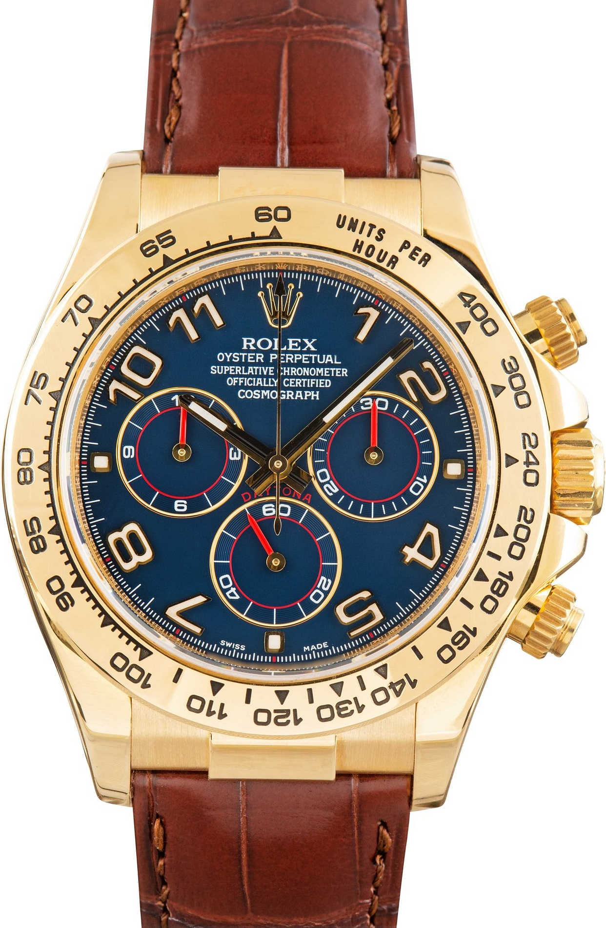 Daytona Yellow Gold Blue Dial 40mm 2009