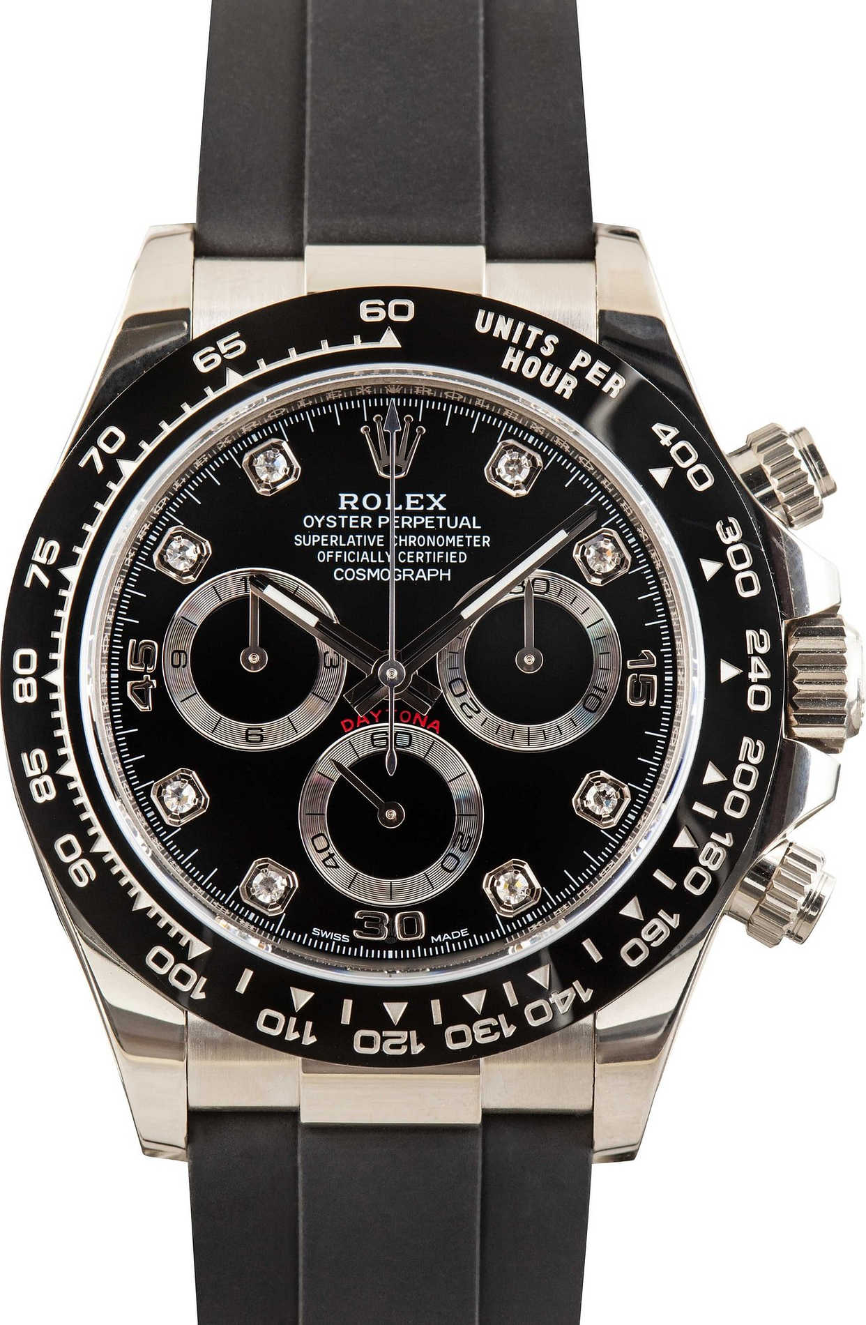 Daytona White Gold Black Diamond Dial 40mm 2021