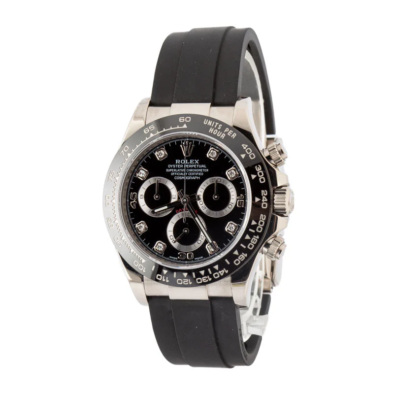 Daytona White Gold Black Diamond Dial 40mm 2021