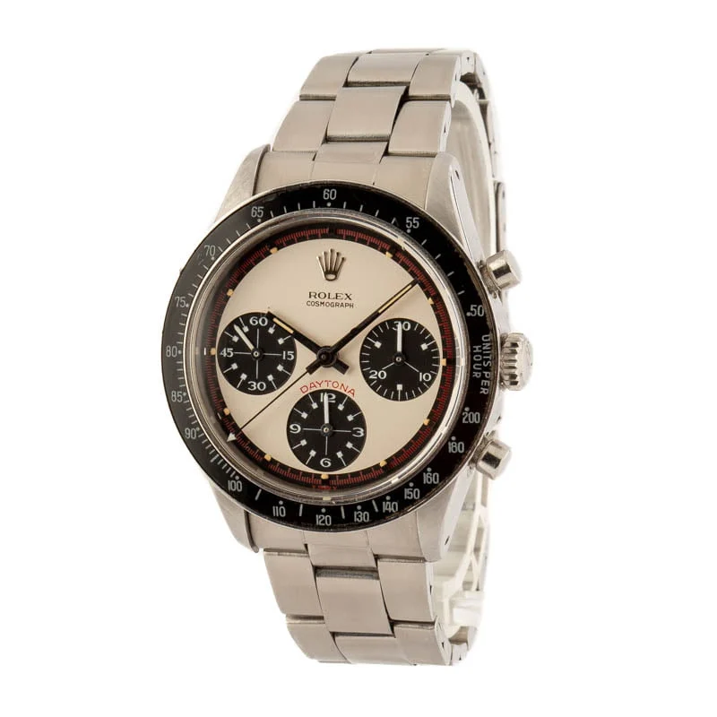 Vintage-Rolex-Daytona-6241-Paul-Newman-SKU103753 Daytona Steel White Dial Vintage 37mm 1969