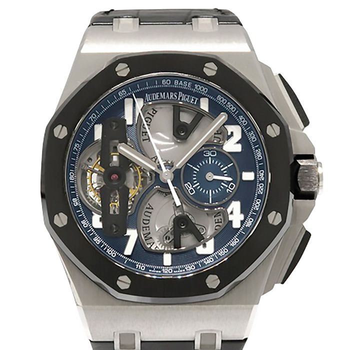 w149842-1 Royal Oak Offshore Tourbillon Chronograph Platinum 44mm