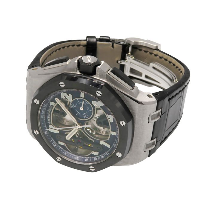 w149842-2 Royal Oak Offshore Tourbillon Chronograph Platinum 44mm